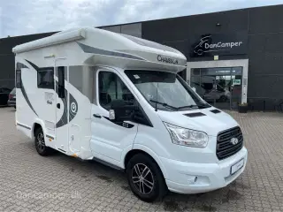 2019 - Chausson Flash 515   Anvisningsbil!  2019 model! En ejer! Under 6m. 170Hk Ford, model med fransk seng, markise og NX5-alarm. Nysynet.