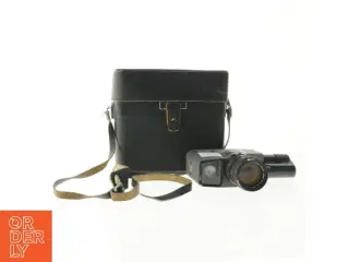 Vintage filmkamera med taske fra Canon (str. Kamera. 20 cm. taske. 23 x 22 cm)