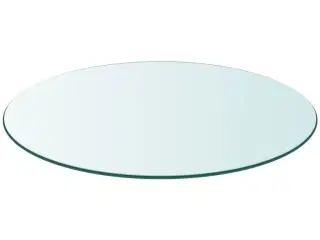 Bordplade hærdet glas rund 800 mm