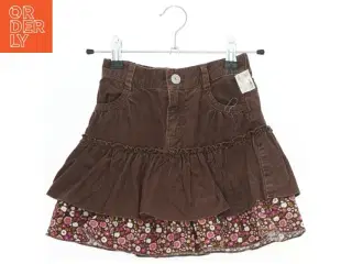 Brun nederdel med blomsterprint fra H&M (str. 116)