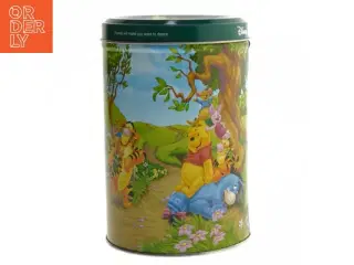 Disney opbevaringsdåse med Peter Plys motiv fra Disney (str. Ø. 11 cm længde. 17 cm)