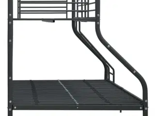 Sengestel til køjeseng 140 x 200 cm/90 x 200 cm metal sort