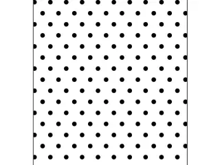 Prægeskabelon, polka prikker, str. 13x18,5 cm, tykkelse 2 mm, 1 stk.