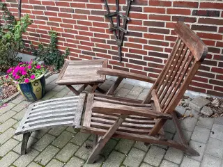 Teak Dæksstol
