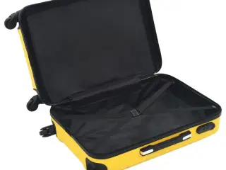 Kuffert sæt i 3 dele hardcase ABS gul