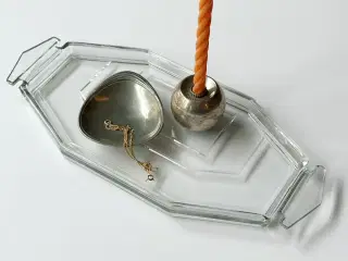 Rouladefad, klart kantet glas, NB