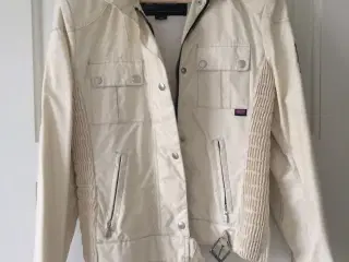 Belstaff kort overgangs jakke lys beige