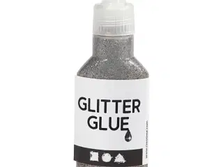 Glitterlim, sølv, 25ml/ 1 fl.