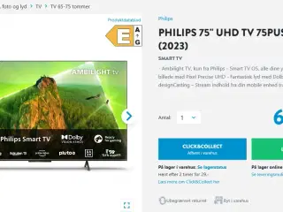 Helt nyt 75 tommer Philips tv