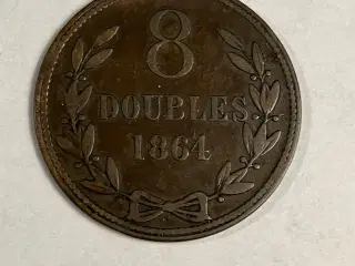 8 Doubles Guernsey 1864