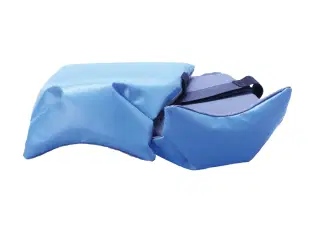 Knæskåner Blå PVC