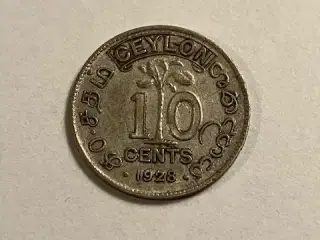 10 Cents Ceylon 1928