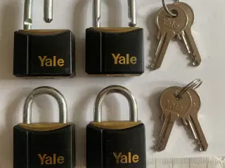 4 stk hængelåse enslukkende