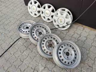 4 Pæne Hobby fælge med Hobby hjulkapsler