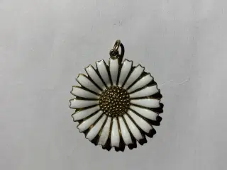 Antik Marguerit vedhæng fra AM, forgyldt 925 sølv