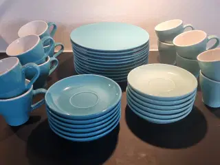 2 x 6 stk. espresso kopper - med underkopper.