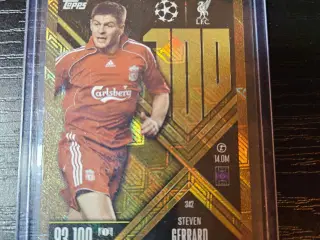 Steven Gerrard 100 Club Legend Fodboldkort 