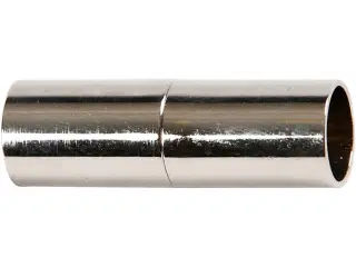 Magnetlås, L: 20 mm, hulstr. 5 mm, forsølvet, 2stk./ 1 pk.
