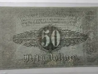 Dansk-Vestindien - 50 vestindiske dalere 1849 