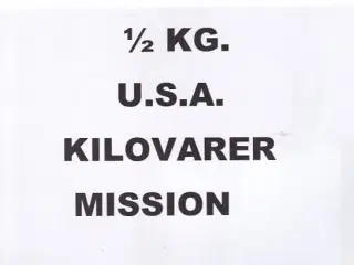 U.S.A. ½ KG. - Mission - Tæt Klip + Lidt afvaskede - Hjemkommet 1 - 3 - 22