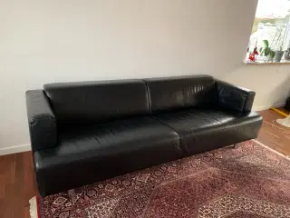 Sofa - sort læder