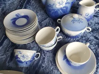 Julerose kaffestel m/kaffekande 