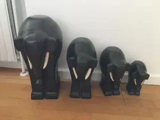 Træ elefantsæt