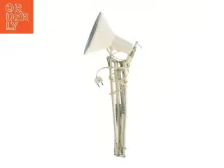 Hvid retro bordlampe (str. 60 cm)