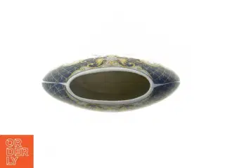 Dekorativ vase med påfugle motiv (str. 16 cm)