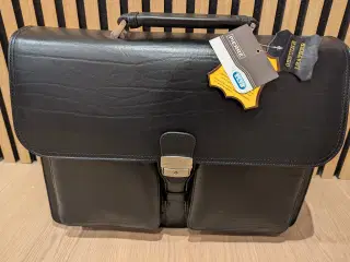 Taske til PC / Pierre 6350-10 læder sort