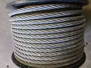 Stålwire 10 mm, 44 meter, Galvaniseret