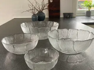4 Glas skåle 