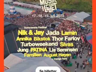 Partoutbillet - Musik i Lejet, alle 3 dage