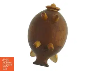 Teak træ gris Saltbøsse dabsk design fra 1960&#39;erne (str. 7 cm)