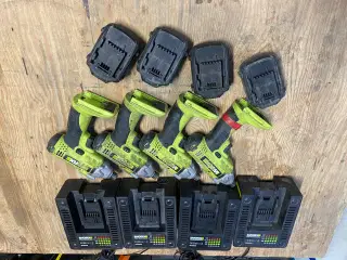 Skruemaskiner WORK incl batteri og lader