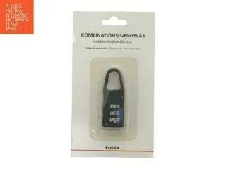 Kombinationshængelås fra Tiger (str. 6 cm)