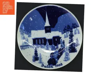 Porsgrund juletallerken 1968 (str. 17 cm)