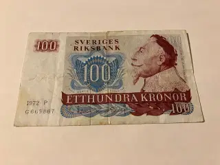 100 Kronor Sweden 1972 P