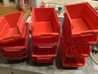 12 opbevaring kasser til søm og skruer m.m