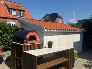 38x35 træ. Grill bord med gas skjuler. Mange mulig