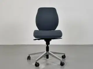 Scan office kontorstol med grå polster og krom fod