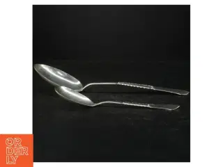 Potageske og anden stor ske, Louise, 2-tårnet sølvplet (str. 25 cm. 37 cm)