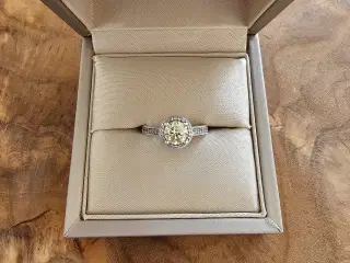 1.00 ct Diamant lavet i 925 sterling sølv.