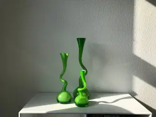 Normann swing vaser grøn 3 stk. 40,30,20 cm
