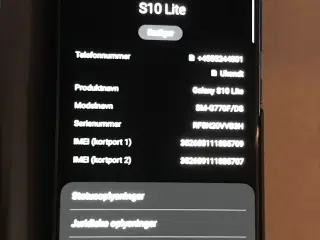 Samsung s10 lite