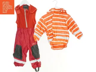 Regntøj fra Didriksson foret med fleece (str. 80 cm)