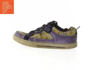 Blomstrede lilla sneakers fra Osaga (str. Længde. 24 cm)