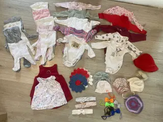 Babytøjpakke pige str 56 (71 dele) 