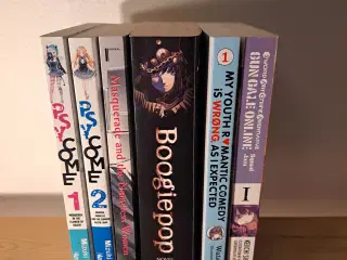 Blandede light novels sælges