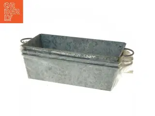 Galvaniseret metalbakke, 3 styk (str. 26x13, 3 styk cm)